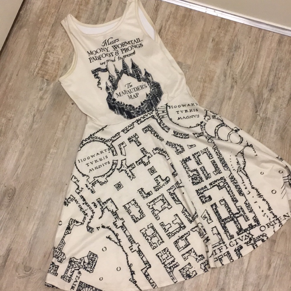 Harry Potter Marauders Map dress ✨✨✨✨